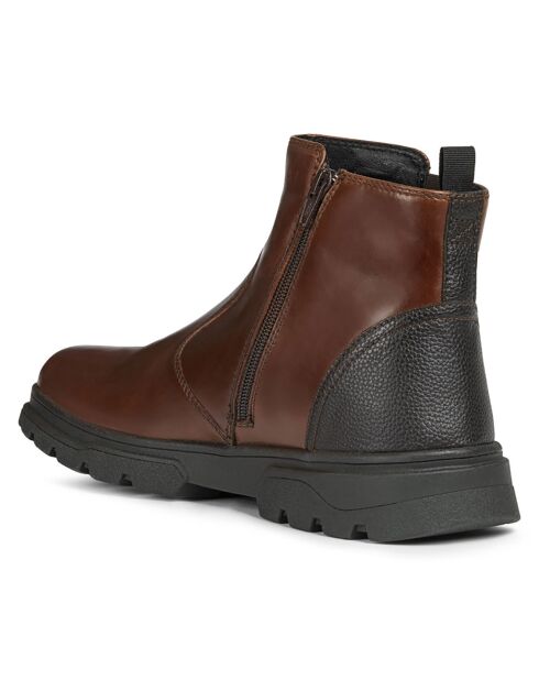 Boots en Cuir Clintfordb marron foncé/café foncé