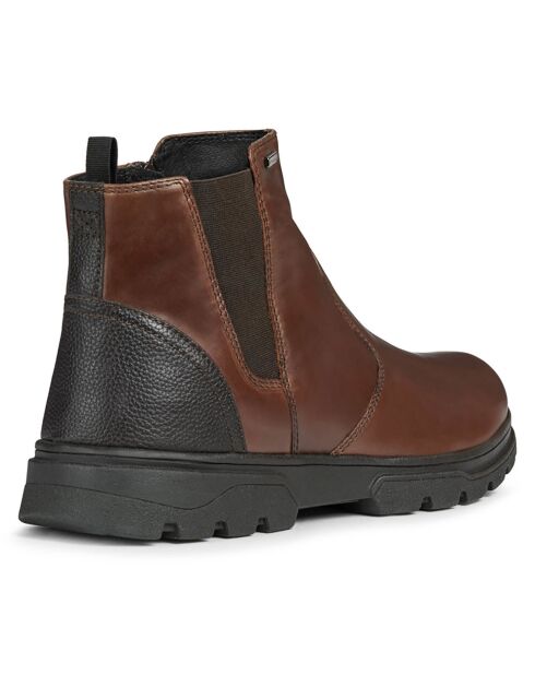 Boots en Cuir Clintfordb marron foncé/café foncé