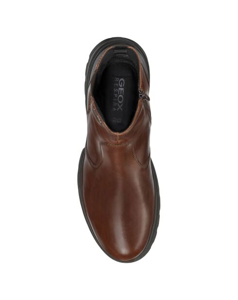 Boots en Cuir Clintfordb marron foncé/café foncé