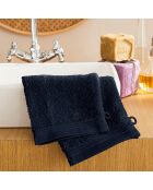 4 Gants de Toilette Spa bleu nuit - 15x21 cm