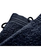 4 Gants de Toilette Spa bleu nuit - 15x21 cm