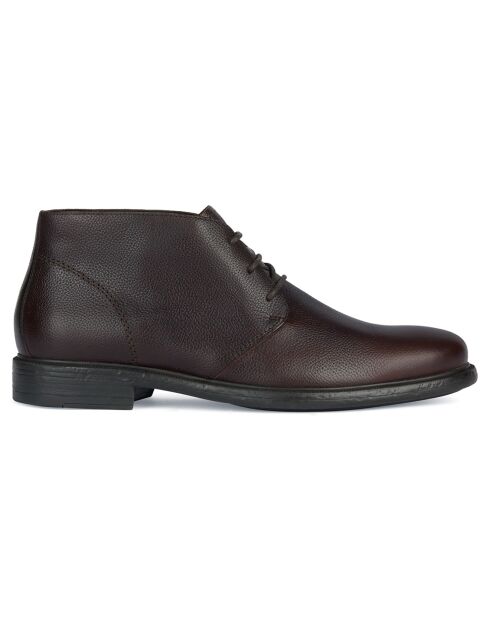Boots en Cuir Terence café foncé