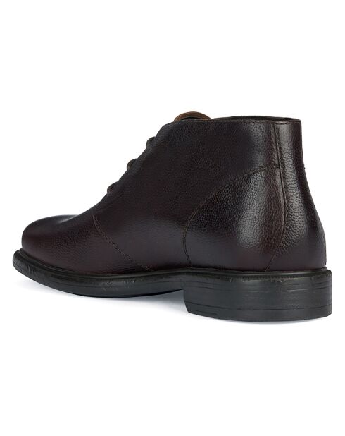 Boots en Cuir Terence café foncé