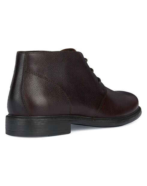 Boots en Cuir Terence café foncé