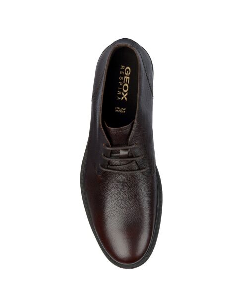 Boots en Cuir Terence café foncé