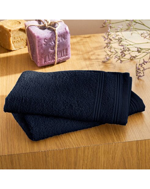 4 Serviettes Invite Spa bleu nuit