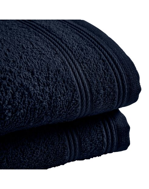 4 Serviettes Invite Spa bleu nuit