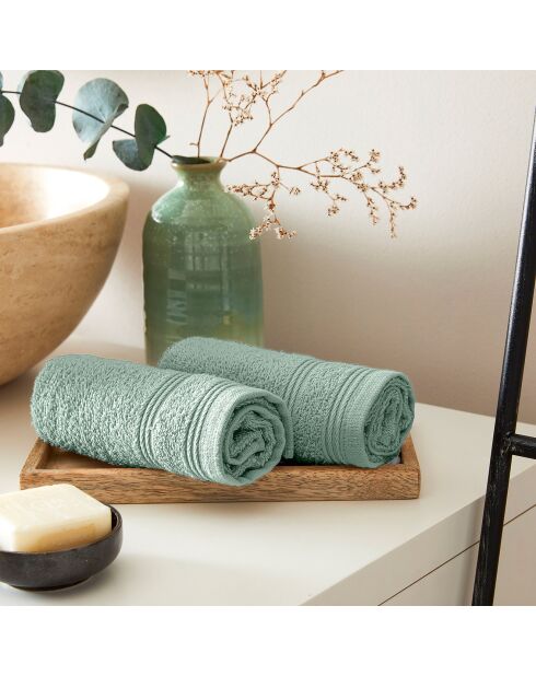 4 Serviettes Invite Spa menthe