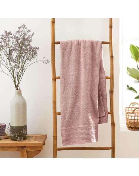 Altes rosa Spa-Badetuch