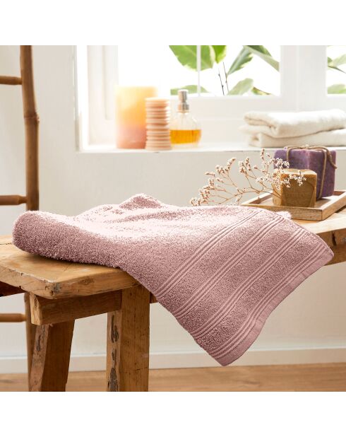 Altes rosa Spa-Duschtuch
