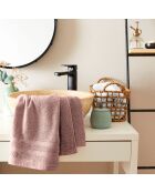 Toalla de baño de spa rosa vieja