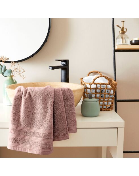 Asciugamano da bagno spa rosa antico