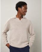 Pull en Laine & Cachemire Open Polo naturel