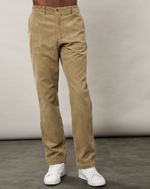 Pantalon en Velours côtelé Tyron taupe