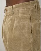 Pantalon en Velours côtelé Tom taupe