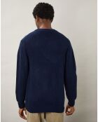 Pull en Laine & Cachemire Rib Crew marine