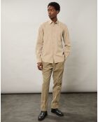 Chemise regular Pocket Pat khaki