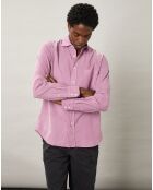 Chemise regular en Velours Milleraies Paul Pat lavender