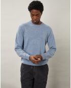 Pull en Laine & Cachemire Crew bleu clair