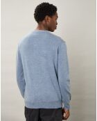 Pull en Laine & Cachemire Crew bleu clair