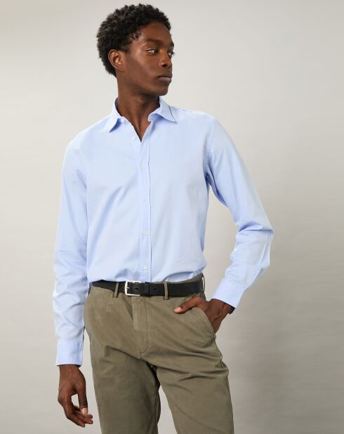 Chemise slim Sammy Oxford bleue