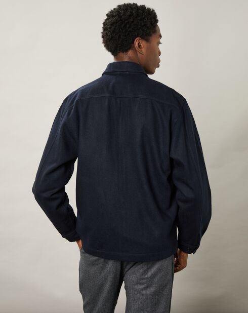 Blouson en Laine mélangée Del marine