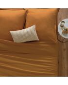 Housse de couette en coton jaune cumin