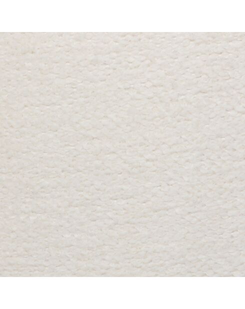 Pouf Amea bouclette blanc - 39x40 cm