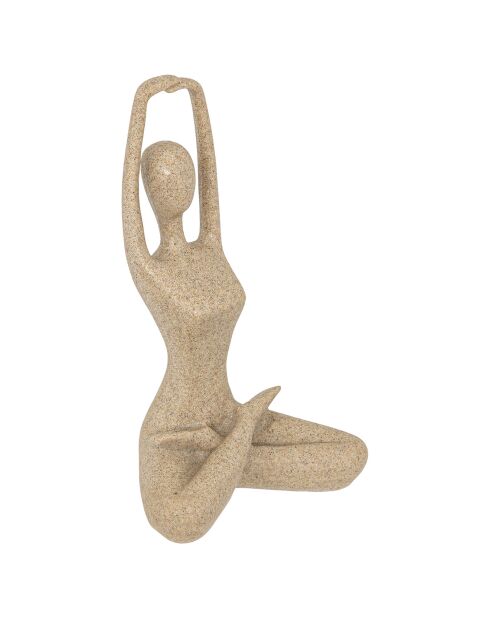 Statue femme Aby modèle aléatoire beige - 14x10x23  cm