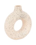 Vase Circle blanc/noir - 27x9.5x30 cm