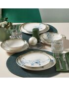 Service de table en Porcelaine multicolore  - 24 pièces