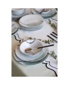 Service de table en Porcelaine multicolore  - 24 pièces