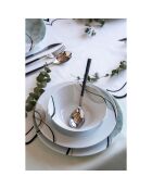 Service de table en Porcelaine multicolore  - 24 pièces