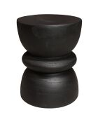 Meuble D'Appoint en Bois de Paulownia Asa noir - 31x31x40 cm