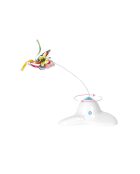 Jeu papillon interactif pour chat blanc - 20x9x16 cm