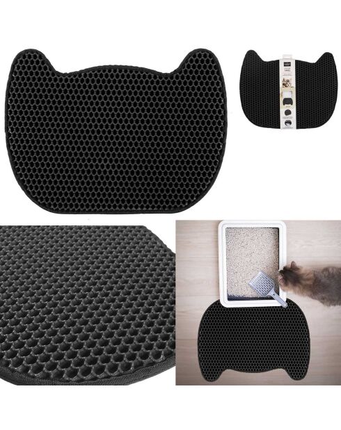 Tapis de litière noir - 40x50 cm