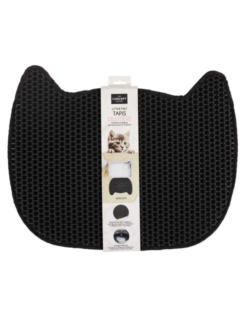 Tapis de litière noir - 40x50 cm