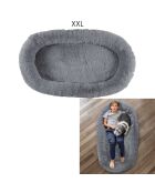 Panier coussin pour chien XXL gris - 150x80x20 cm