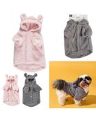 Manteau en fausse fourrure pour chien couleur aléatoire - 32x27x0.2 cm