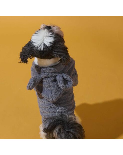 Manteau en fausse fourrure pour chien couleur aléatoire - 32x27x0.2 cm