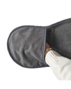 2 Serviettes microfibres pour chien gris - 65x24 cm