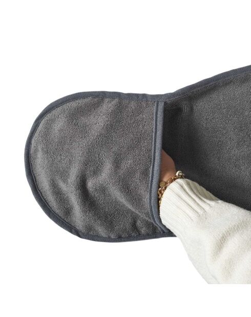 2 Serviettes microfibres pour chien gris - 65x24 cm