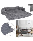 Jeté de lit pour animaux gris - 85x85x15 cm