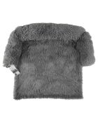 Jeté de lit pour animaux gris - 85x85x15 cm