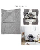 Couverture pour animaux grise-  100x120x1 cm
