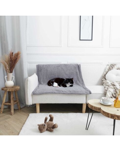 Couverture pour animaux grise-  100x120x1 cm