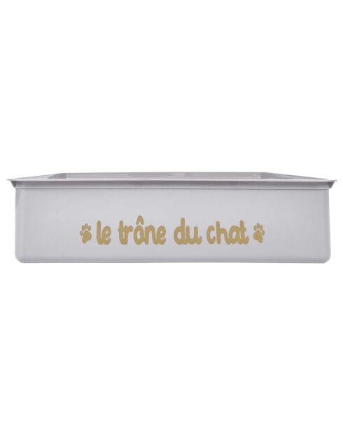 Bac à litière avec pelle gris - 42x31.5x9 cm