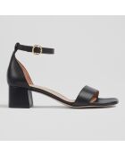 Sandales en Cuir Nanette noires - Talon 5.5 cm