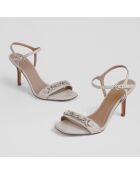 Sandales en Cuir Ivonne blanches - Talon 8.5 cm