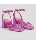 Sandales en Cuir Starlet roses - Talon 5.5 cm